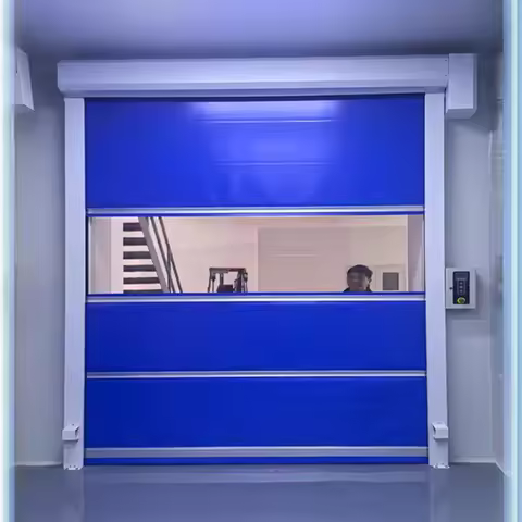 Customized Color remote control pvc high speed door modern fast rolling up door rapid door Fast Auto