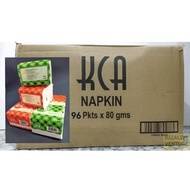 KCA Napkin Tissue (1 Carton = 96pkt)  | Napkin | Party | Facial Tissue | Tisu |  Perpack 80gram (1 b