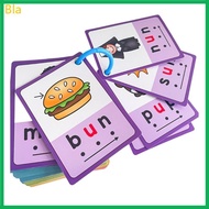 Bla Phonics Learning Flash Cards Set CVC Phonics Learning Cards  Words