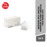 [PMG PHARMACY] Medison 4ply (White) Premium 3D Baby Medical Face Mask 20's