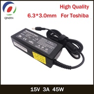 15V 3A 45W 6.3*3.0mm AC Laptop Charger For Toshiba PA3241U-2ACA PA2450U PA3049U-1ACA  Portable Adapt