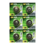 [SG] GP LR43 AG12 SR43SW  386 Alkaline Button Battery (6 Pieces)
