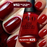 OPI N25 Big Apple Red | W52 Got the Blues for Red | P40 Como se Llama | L00 Alpine Snow | Seche Vite
