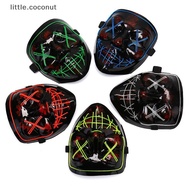 [ltc] LED Glow Mask EL Wire Light Up The Purge Movie Costume Light  Party [SG]