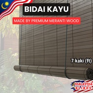 (7 feet Width) Bidai Kayu Outdoor Wooden Blinds Outdoor Bidai Tingkap Wooden Blind Outdoor Blind