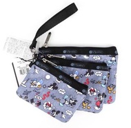 2021 Summer LeSportsac x Disney 米奇與他的好朋友們 “米奇塗鴉” 系列 Mickey Minnie 米奇米妮 手提包 收納袋  化妝袋 三件套 (訂購款）