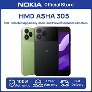 【New】HMD Asha 305 Lite Smartphone|100+Selected-Apps |AOSP Android OS Easy-Use |Fraud-Prevention| Ant