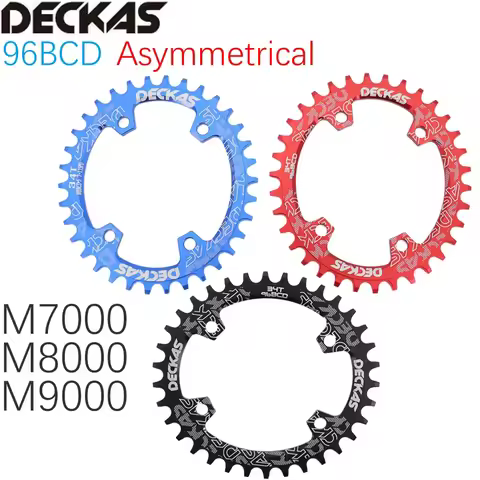 Deckas 96 BCD Chainring Oval 32T 34T 36T 38 for Shimano M7000 M8000 M9000 Cycling Bike Bicycle Chain