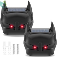 2Pcs Solar Predator Control Light IP44 Waterproof Solar Animal Repellent Rechargeable Animal Repelle
