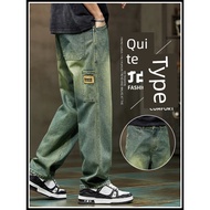 y2k jeans baggy jeans men y2k Street Wear Spring Autumn American Retro All-Match Jeans
