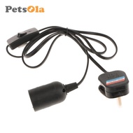 [PETSOLA] E27 Screw Light Lamp Bulb Holder Base Light Socket Cable Cord with On/Off