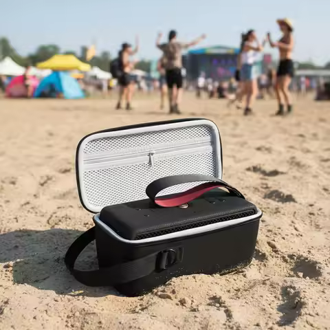 Carrying Case Extra Mesh Pocket Fits Charging Cable EVA Protective Case for Marshall Middleton II P