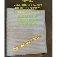 CABIN FILTER/AIR COND FILTER TOYOTA HILUX REVO VELLFIRE ALPHARD GUN125 AGH30