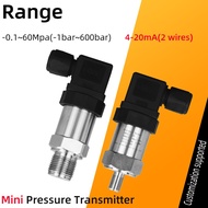 Small Mini Pressure Sensor Transmitter 4-20mA 1.6Mpa Negative Vacuum Sensor G1/4 Pressure Transducer