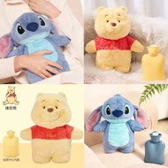 disney Doll Plus Hot Water Bag Stitch Pooh Bear Hug Soft And Cool To Relieve Cold Compress For Pain 
