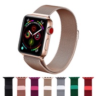 SHOWHAN Apple Watch 44/42/45ｍｍ米蘭尼斯磁吸金屬錶帶/七色可選香檳金