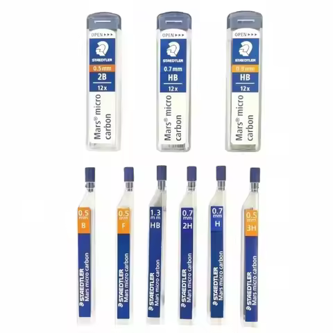 1pc Staedtler 250 Mechanical Pencil Lead Super Fine Anti-cracking 0.3/0.5/0.7/0.9/1.3 2H/H/HB/B Mars
