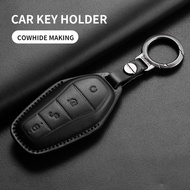 Leather Car Remote Key Case Cover Shell For BYD Tang EV600 Han EV Yuan ATTO 3 Song PLUS Pro MAX DMI 