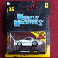 Die Cast 1:64 Ferarri F40 White Muscle Machines MAiSTO
