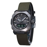 Casio ProTrek Analog Digital Green Cordura Cloth Strap Grey Dial Tough Solar PRW-6900YB-3 100M Mens