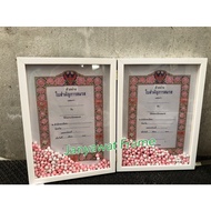 Shaking Picture Frame With Foam Beads As A Gift Home Decoration Double Image Size 4x6" 5x7" A5 (Half