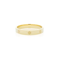 AKE AKE Rituals Cross Wedding Band PM-24K Gold แหวนเงินแท้925 ชุบทองคำแท้ 24K (24K Gold Sterling)