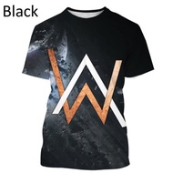 Short-sleeved T-shirt Music Producer Alan Olav Walker 3D Printed T-shirt Summer New Fashion Slim T-s