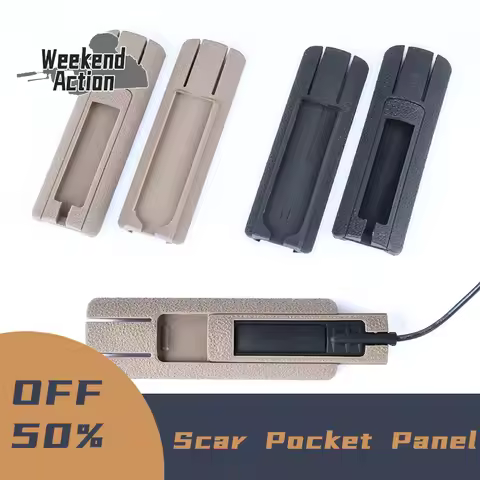 Tactical Airsoft Scar Pocket Panel For Remote Switch DBAL PEQ NGAL CQBL Laser sight M300 M600 Flashl