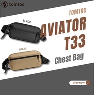 Tomtoc Aviator-T33 Chest Bag | Chest Bag | Crossbody Bag (Black)