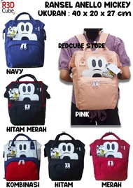 ANELLO Backpack Kombinasi Disney Mickey Good Quality/Tas Ransel Unisex