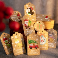 100pcs/lot Xmas Kraft Gift Tags Party Christmas Decorations Paper Tag Price Label Hang Tag