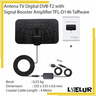 Antena TV Digital DVB-T2 Signal Booster Amplifier TFL-D146 Taffware - Lhelur