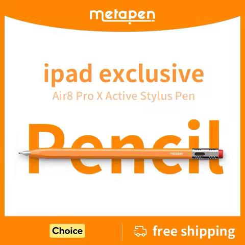 MetaPen Air8 Pro X Stylus Pen for Apple Pencil, Ultra-Quiet, Palm Rejection for iPad 11 A16 Air 5/6 