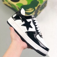 2025 New HOT 【Original】 BAPE STA Star Fashion Trend รองเท้ากีฬาส้นเตี้ยสำหรับผู้ชายและผู้หญิงทุกการแ
