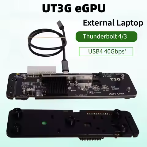 UT3G External Graphics Card Dock Station for Thunderbolt 3/4 USB4 To PCIe4.0 X16 eGPU Adapter NUC IT