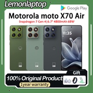 Global Rom Motorola moto X70 Air Snapdragon 7 Gen 4 6.7inches 4800mAh 68W Motorola X70 Air Dual SIM 