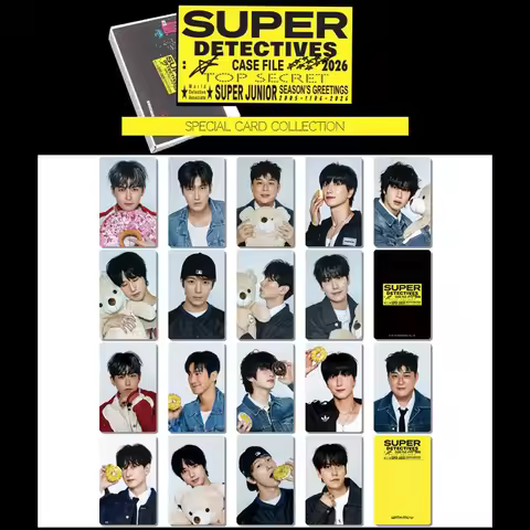 9Pcs/Set SUPER JUNIOR New Series 2026 Calendar Special Edition Cards Lomo Cards LeeTeuk HeeChul Yesu
