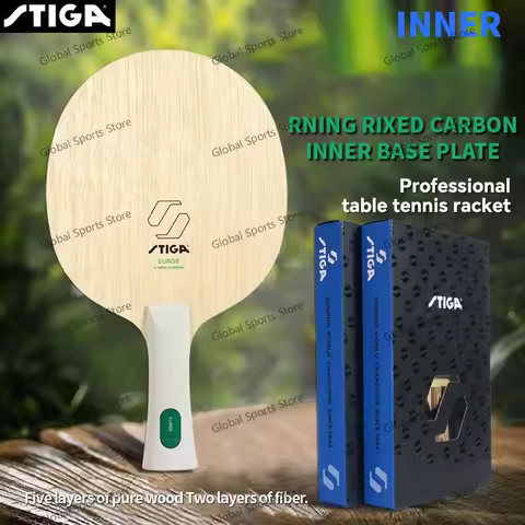 STIGA SURGE HYBRID CARBO Surging Mixed 5 Wood 2 Carbon Built-in Aromatic Carbon Ping-pong Ball Carbo