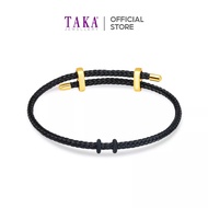 TAKA Jewellery Steel Cord Bracelet