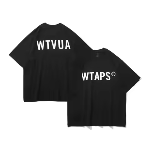 T-shirt Men Women Japanese Wtaps Fashion Print Cotton Oversized Brand Tshirt Short Sleeve T Shirt St
