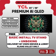 TCL P8K QLED TV | 85" | 98" | 144Hz | ONKYO 2.1 Hi-Fi | AiPQ Pro Processor | HVA Panel | Slim Uni-bo