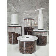 咖啡豆保存罐專用咖啡粉密封罐玻璃收納真空茶葉儲存罐食品級防潮