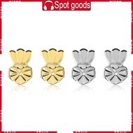 WIN 0 39x0 55in Crown Brass Sensitive Ears Secure Locking Replacement Earring Backs