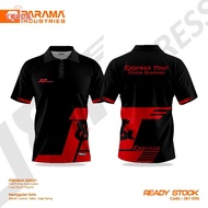 Original Jnt Express Jersey Full Printing Cool J&t Package Courier Driver Clothes Dewasa