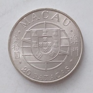 1974年葡屬澳門20澳門元(Patacas)紀念銀幣-里斯本鑄造