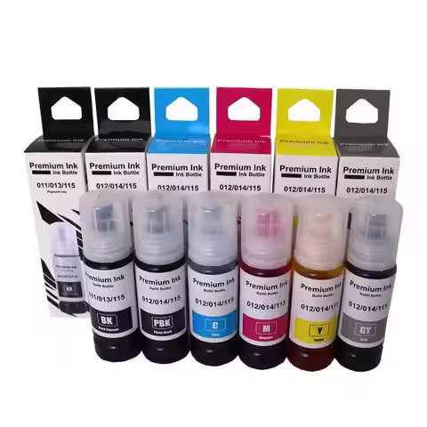 Dye Ink 115 T115 Premium Compatible Bulk Bottle Water Based Refill Ink With Ink Box for Epson EcoTan