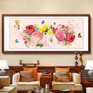 Large Bedside Flower Modern Home and Fortune Simple Cross Stitch 5D Living Room Diamond Painting Ful