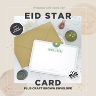 Eid Mosque Cards And Envelopes - Hang tag Greeting Cards Gift sticker hampers parcel box christmas Birthday christmas cny ramadan lebaran