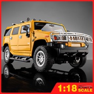 1: 18 Hummer H2 Model Car-High-Grade Metal Material, For Boys, Exclusive Off-Road Series 
