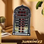 [Sunnimix2] Azan Clock Mosque Prayer Clock Decorative Ramadan Calendar Decorative Clock